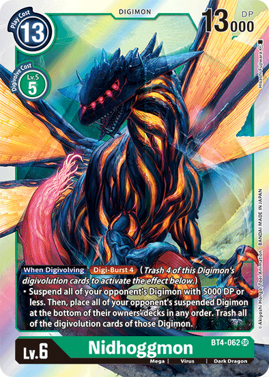 Nidhoggmon - BT4-062 - Super Rare available at 401 Games Canada