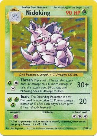 Nidoking - 11/102 - Holo - Unlimited available at 401 Games Canada