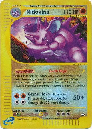 Nidoking - 24/147 - Rare - Reverse Holo available at 401 Games Canada