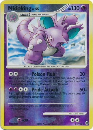 Nidoking - 34/132 - Rare - Reverse Holo available at 401 Games Canada