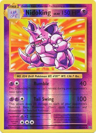 nidoking holographic pokemon card value 401 Games Canada - Nidoking - 45/108 - Holo Rare
