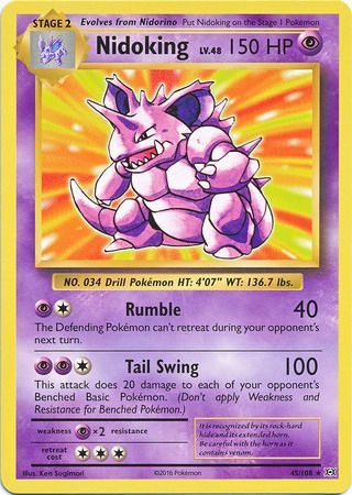 Nidoking - 45/108 - Rare - Theme Deck Exclusive available at 401 Games Canada