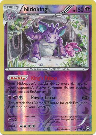 Nidoking - 45/114 - Rare - Reverse Holo available at 401 Games Canada