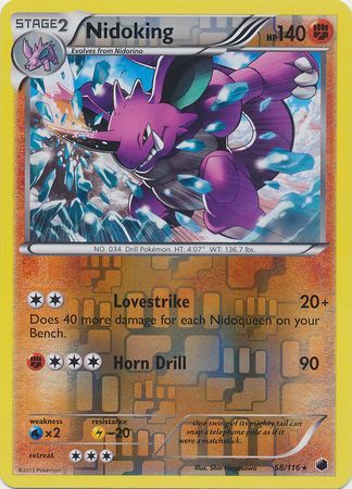 Nidoking - 58/116 - Rare - Reverse Holo available at 401 Games Canada