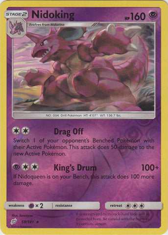 Nidoking - 59/181 - Reverse Foil available at 401 Games Canada