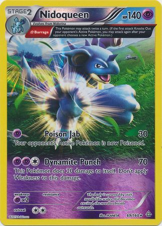 Nidoqueen - 69/160 - Rare - Reverse Holo available at 401 Games Canada