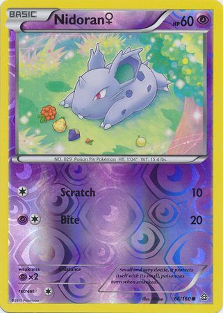 Nidoran (F) - 66/160 - Common - Reverse Holo available at 401 Games Canada