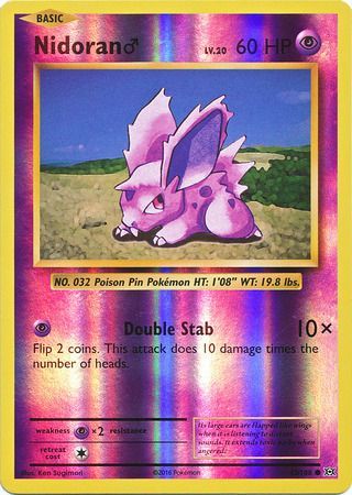 Nidoran (M) - 43/108 - Common - Reverse Holo available at 401 Games Canada