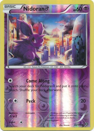 Nidoran (M) - 43/114 - Common - Reverse Holo available at 401 Games Canada