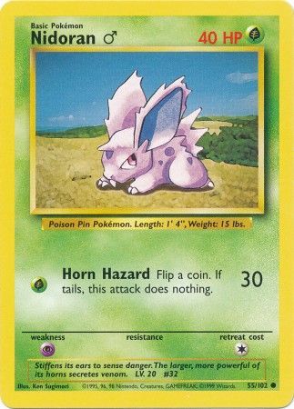 Nidoran (M) - 55/102 - Common - Unlimited available at 401 Games Canada