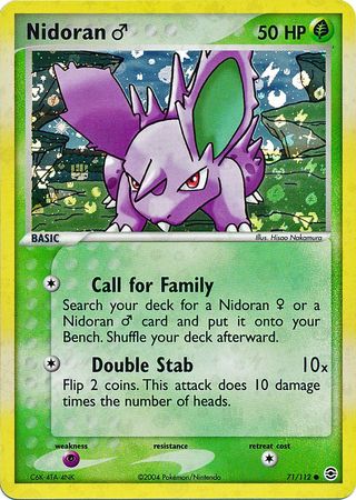 Nidoran (M) - 71/112 - Common - Reverse Holo available at 401 Games Canada