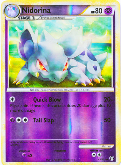 Nidorina - 45/102 - Uncommon - Reverse Holo available at 401 Games Canada