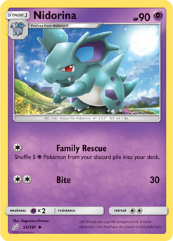 Nidorina - 55/181 - Uncommon available at 401 Games Canada