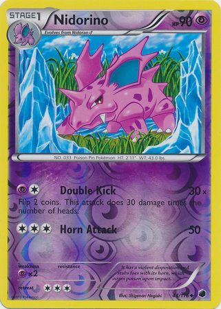 Nidorino - 44/116 - Uncommon - Reverse Holo available at 401 Games Canada