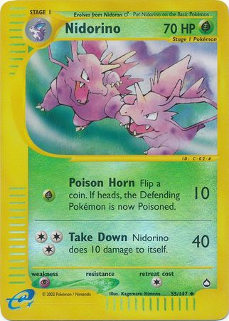 Nidorino - 55/147 - Uncommon - Reverse Holo available at 401 Games Canada