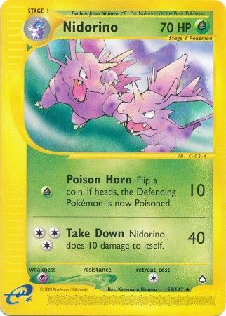 Nidorino - 55/147 - Uncommon available at 401 Games Canada