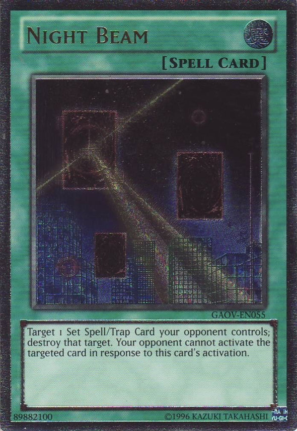 Night Beam - GAOV-EN055 - Ultimate Rare - Unlimited available at 401 Games Canada