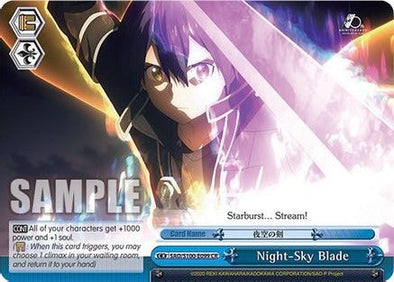 Night-Sky Blade - SAO/S100-E099 - Climax Rare available at 401 Games Canada