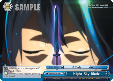 Night-Sky Blade - SAO/S65-E098 - Climax Common available at 401 Games Canada