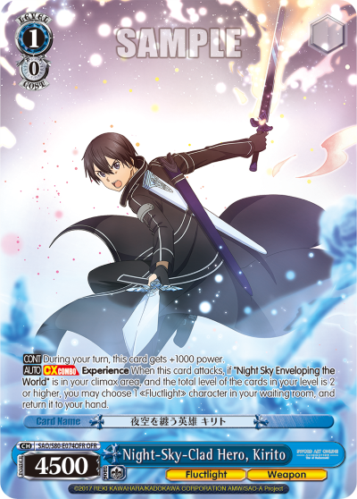 Night-Sky-Clad Hero, Kirito (OFR) available at 401 Games Canada