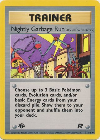 Nightly Garbage Run - 77/82 - Uncommon - 1st Edition available at 401 Games Canada