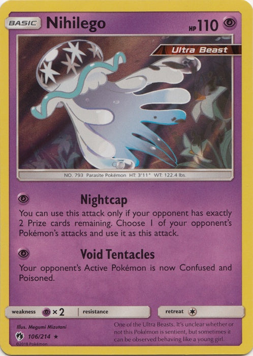 Nihilego - 106/214 - Holo Rare available at 401 Games Canada