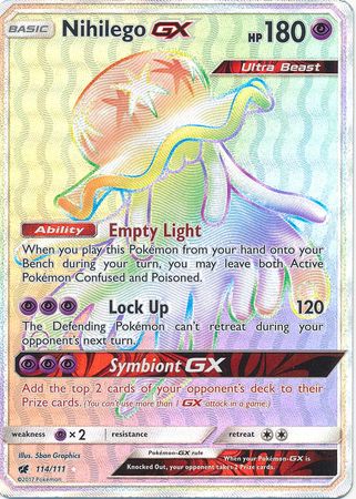 Nihilego GX - 114/111 - Hyper Rare available at 401 Games Canada