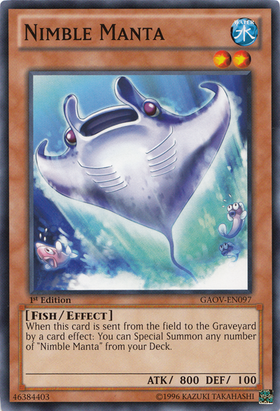 Nimble Manta - GAOV-EN097 - Common - 1st Edition available at 401 Games Canada