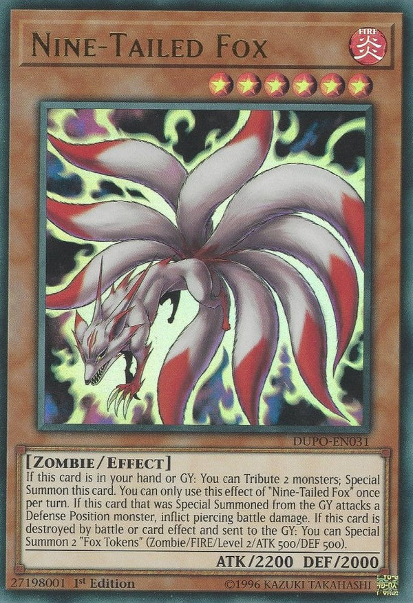 Nine-Tailed Fox - DUPO-EN031 - Ultra Rare - 1st Edition available at 401 Games Canada