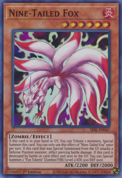 Nine-Tailed Fox - SESL-EN047 - Super Rare - 1st Edition available at 401 Games Canada