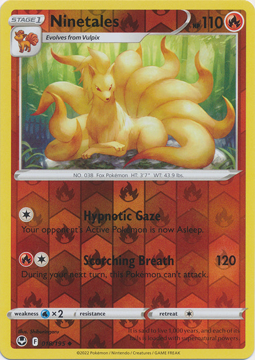 Ninetales - 018/195 - Uncommon - Reverse Holo available at 401 Games Canada