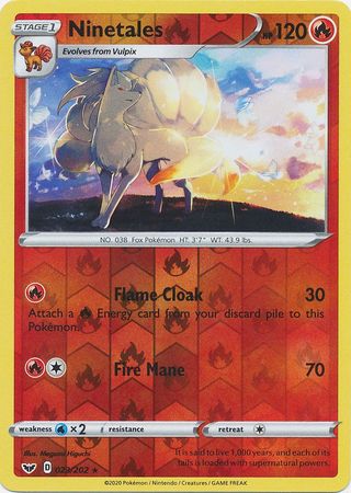 Ninetales - 023/202 - Rare - Reverse Holo available at 401 Games Canada