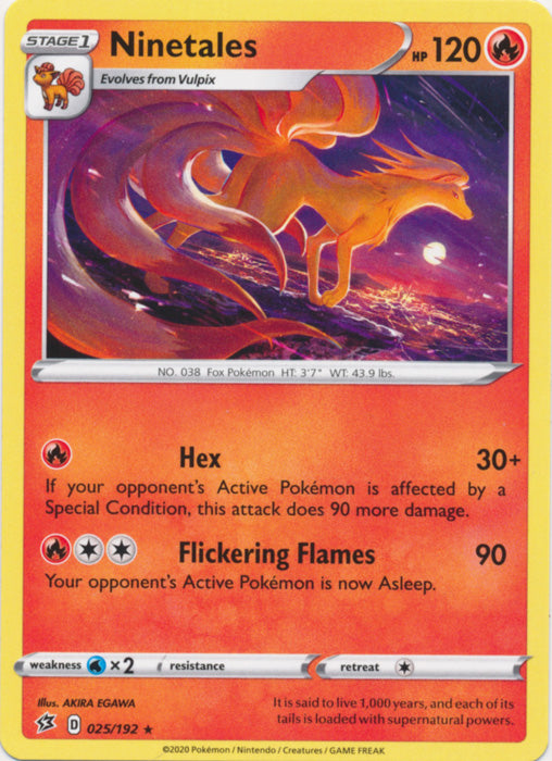 Ninetales - 025/192 - Rare available at 401 Games Canada