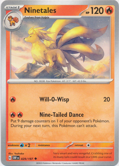 Ninetales - 029/197 - Uncommon available at 401 Games Canada