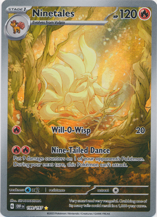 Ninetales - 199/197 - Illustration Rare available at 401 Games Canada