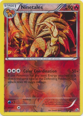 Ninetales - 21/113 - Rare - Reverse Holo available at 401 Games Canada