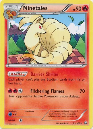 Ninetales - 21/160 - Rare available at 401 Games Canada