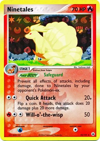 Ninetales - 22/101 - Rare - Reverse Holo available at 401 Games Canada