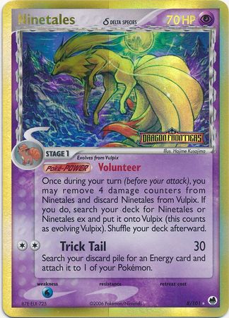 Ninetales - 8/101 - Holo Rare - Reverse Holo available at 401 Games Canada