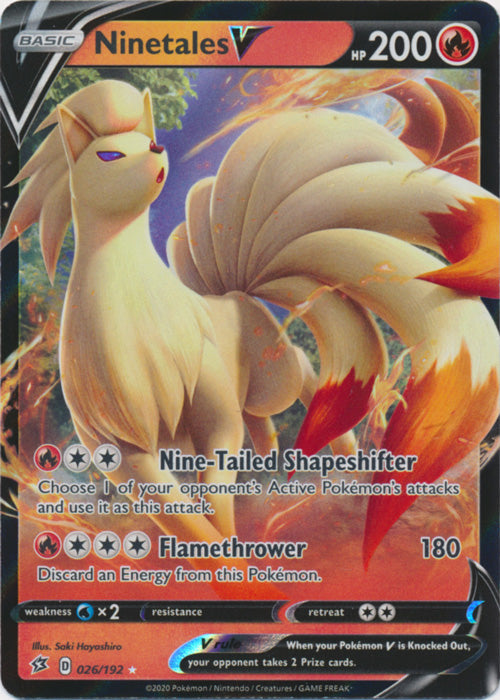 Ninetales V - 026/192 - Ultra Rare available at 401 Games Canada