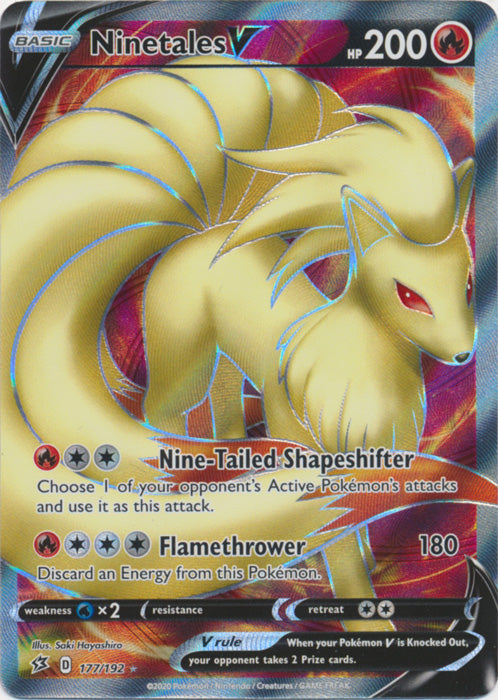 Ninetales V - 177/192 - Full Art Ultra Rare available at 401 Games Canada