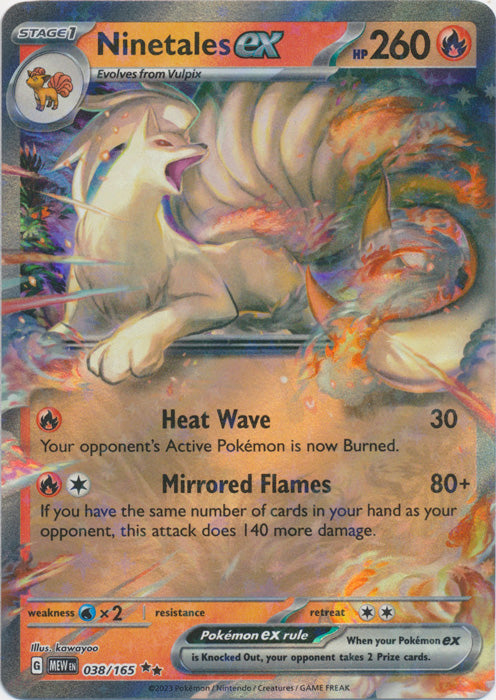 Ninetales ex - 038/165 - Double Rare available at 401 Games Canada