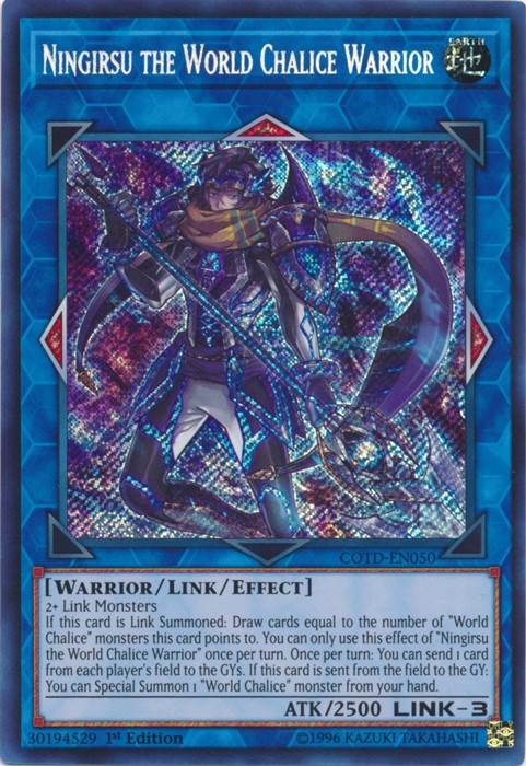 Ningirsu the World Chalice Warrior - COTD-EN050 - Secret Rare - 1st Edition available at 401 Games Canada