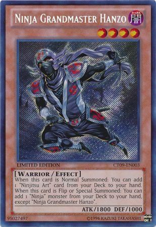 Ninja Grandmaster Hanzo - CT09-EN003 - Secret Rare available at 401 Games Canada