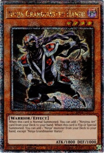 Ninja Grandmaster Hanzo - RA04-EN173 - Quarter Century Secret Rare - 1st Edition