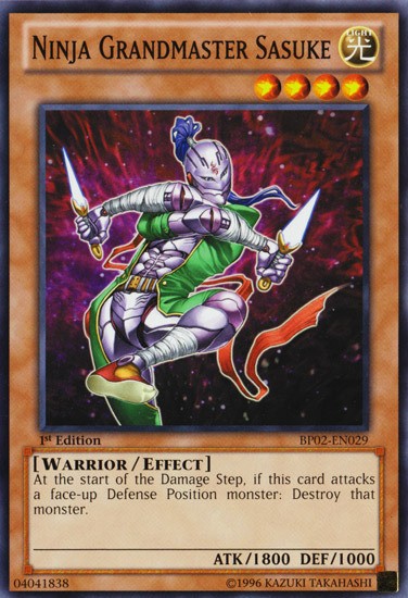 Ninja Grandmaster Sasuke - BP02-EN029 - Common - 1st Edition available at 401 Games Canada