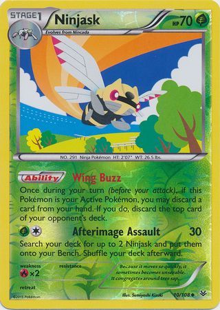 Ninjask - 10/108 - Uncommon - Reverse Holo available at 401 Games Canada