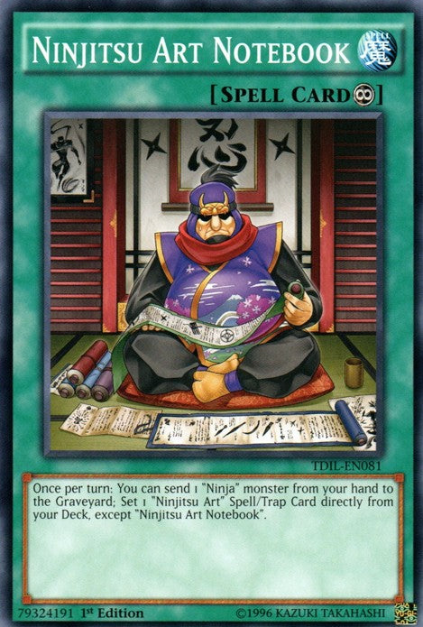 Ninjitsu Art Notebook - TDIL-EN081 - Common - 1st Edition available at 401 Games Canada
