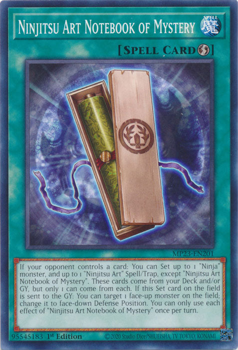 Ninjitsu Art Notebook of Mystery - MP23-EN201 - Common - 1st Edition available at 401 Games Canada