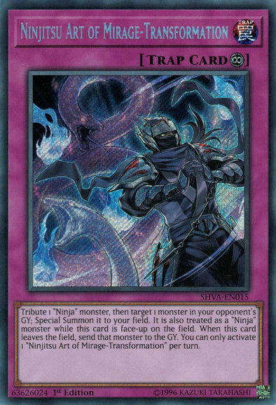 Ninjitsu Art of Mirage-Transformation - SHVA-EN015 - Secret Rare - 1st Edition available at 401 Games Canada